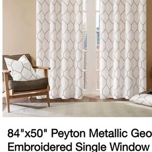 Peyton Metalic Window Curtain